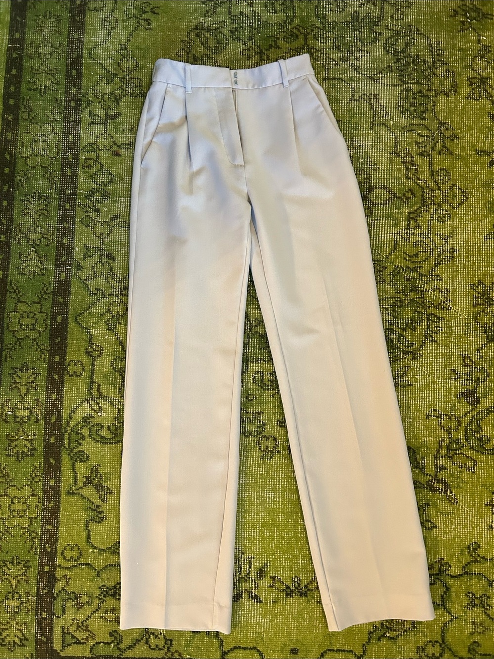 Abercrombie & Fitch Women's Cream Sloane Tailored Wide Leg Pant